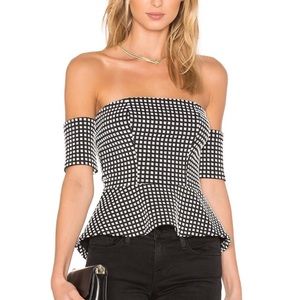Amanda Uprichard Mina Top Mod Gingham
